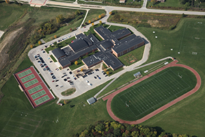 aerial view of excelsior middle school