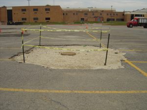 Upgrade the sewer lines at the High School and Learning Resource Cente