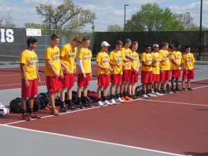 Linn-Mar High School Boys Tennis Team wear Team Westy t-shirts