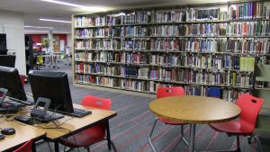 Upper Commons Library at Linn-Mar High School
