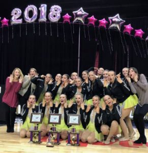 Linn-Mar Varsity poms placed first in all three of the biggest classes at the State Competition in Des Moines