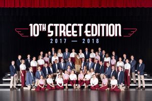 10th Street Edition Group Photo on stage