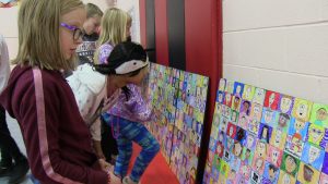 Westfield Students Admire their Mural 2