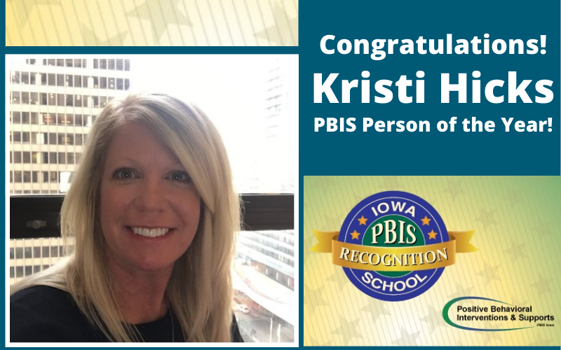 Kristi Hicks PBIS Person of the Year