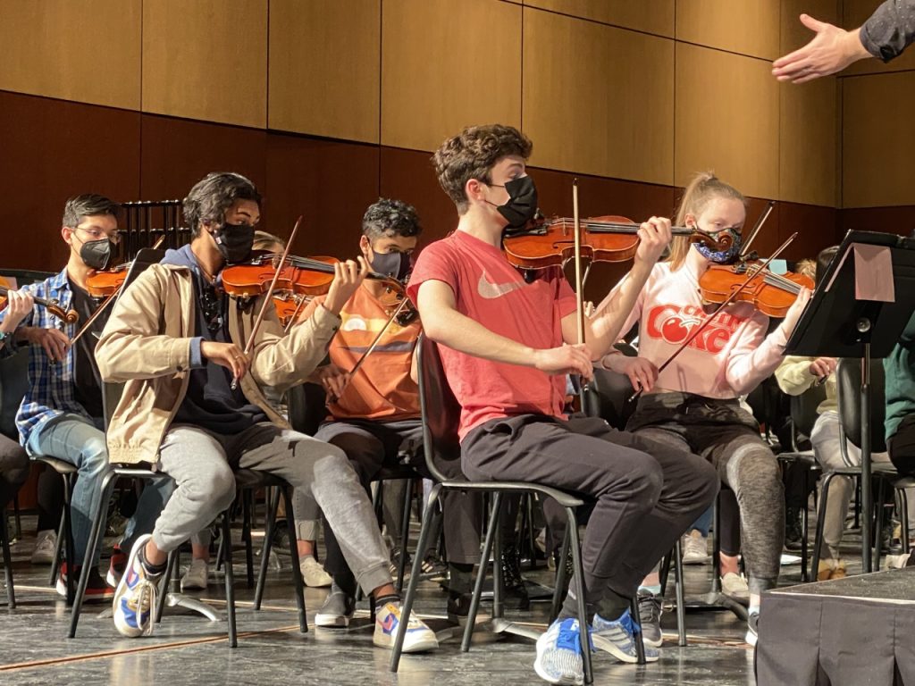 Student musicians at Metro Orchestra Festival