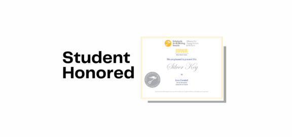 Student Honored